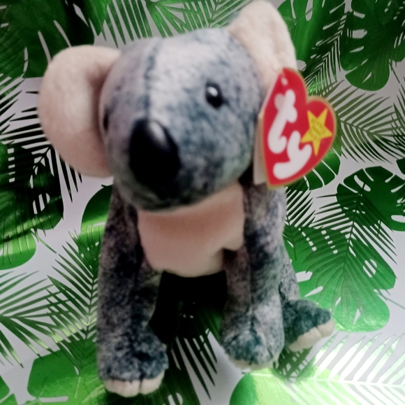 Ty Beanie Baby Blue Gray Eucalyptus Koala Bear Stuffed Animal Toy with Tag - Picture 2 of 10
